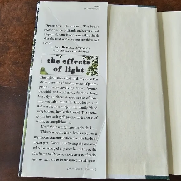 The Effects of Light By Miranda Beverly-Whittemore, Hardcover, Pre-owned - Picture 3 of 9